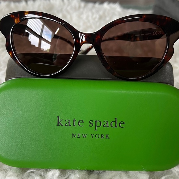 Kate Spade Tortoise Cat-Eye Sunglasses - Picture 4 of 5